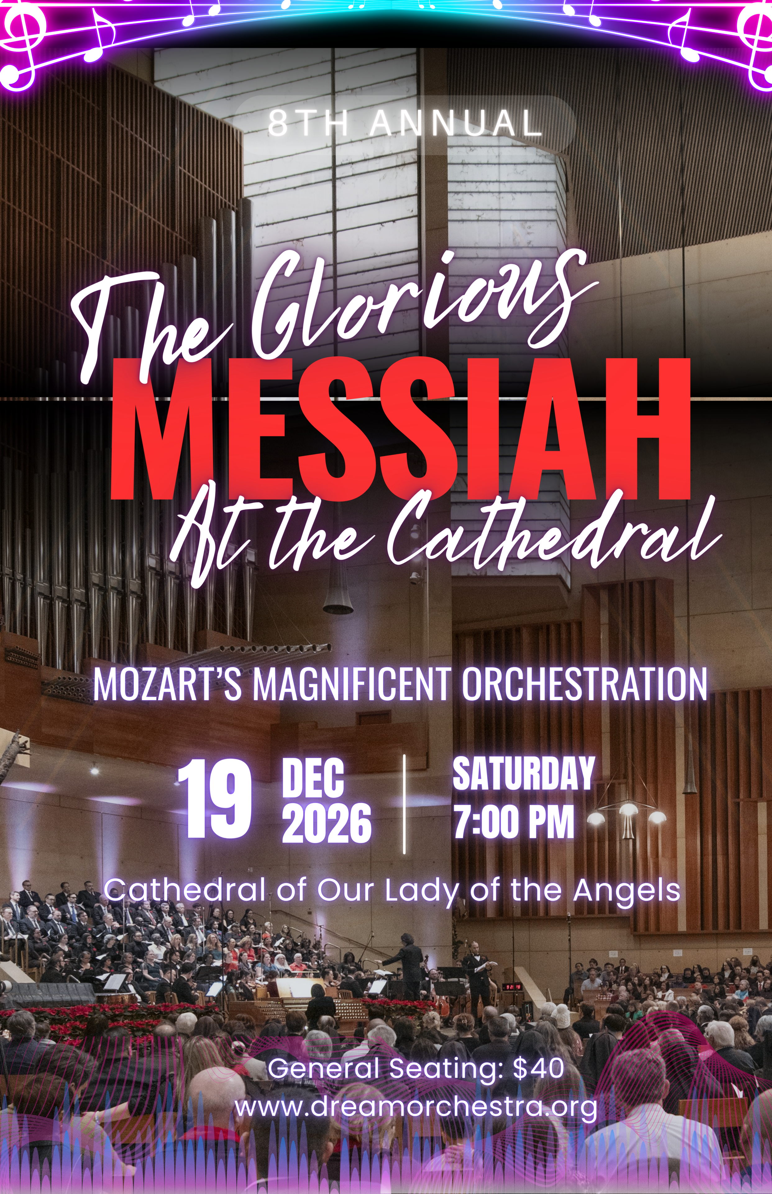 Messiah at the Cathedral Concert Poster